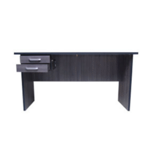 Mesa 15mm com duas gavetas com chaves